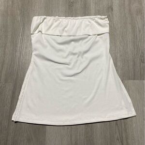 SHEIN White Strapless Blouse